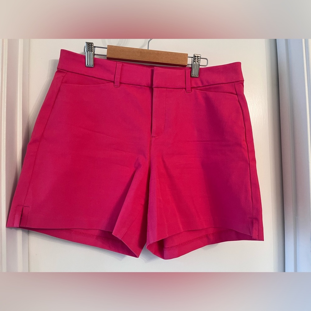 Old Navy Bright Pink High Waist Tailored Shorts